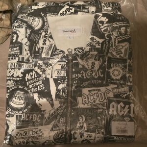 Diamond Supply Company AC/DC Monochrome Graphic Hoodie